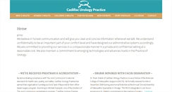 Desktop Screenshot of cadillacurology.com